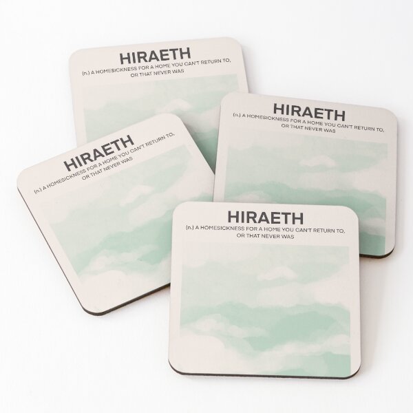 Item preview, Hiraeth meaningful word poster designed and sold by ohmyguacamole.