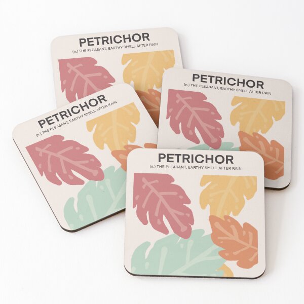 Item preview, Petrichor meaningful word poster designed and sold by ohmyguacamole.