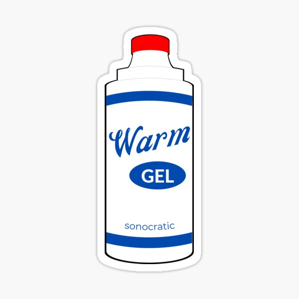 Warm gel sonography ultrasound Sticker