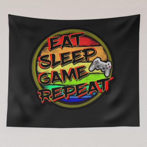 Item preview, Eat Sleep Game Repeat, Gamer designed and sold by ronnieyoung.