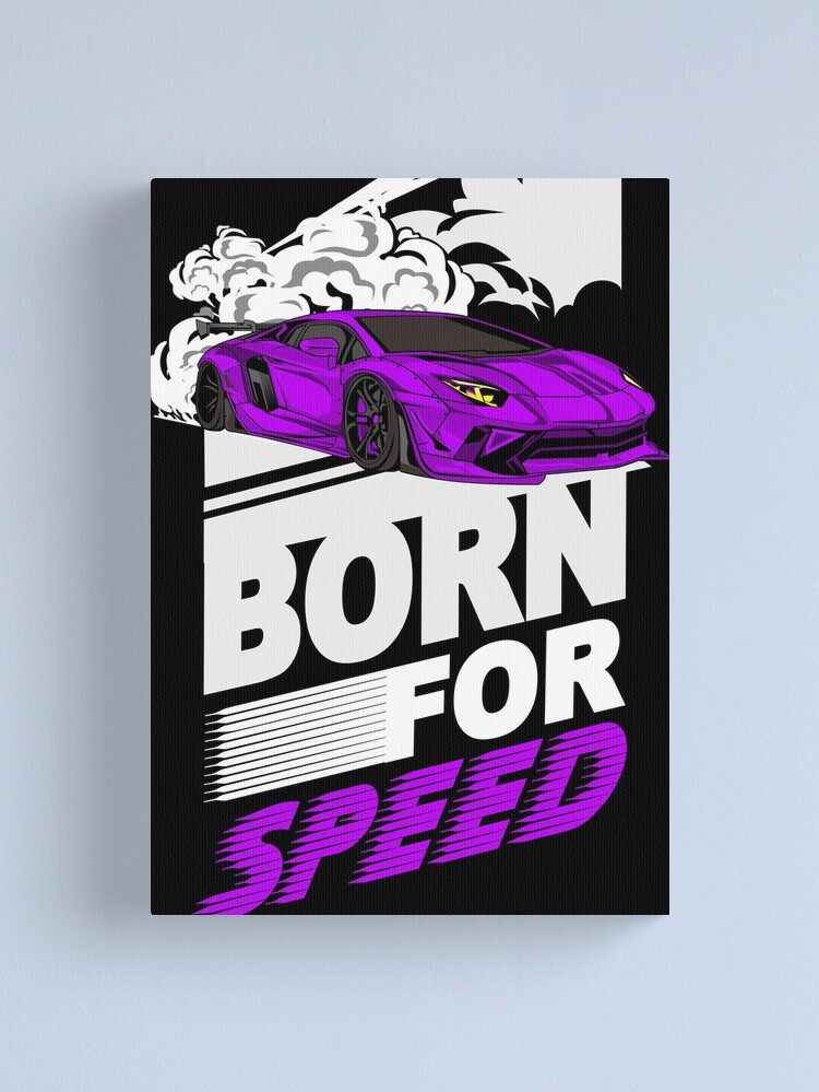 Lienzo «Lamborghini Aventador nacido para ser Speed Purple» de viralstudio  | Redbubble