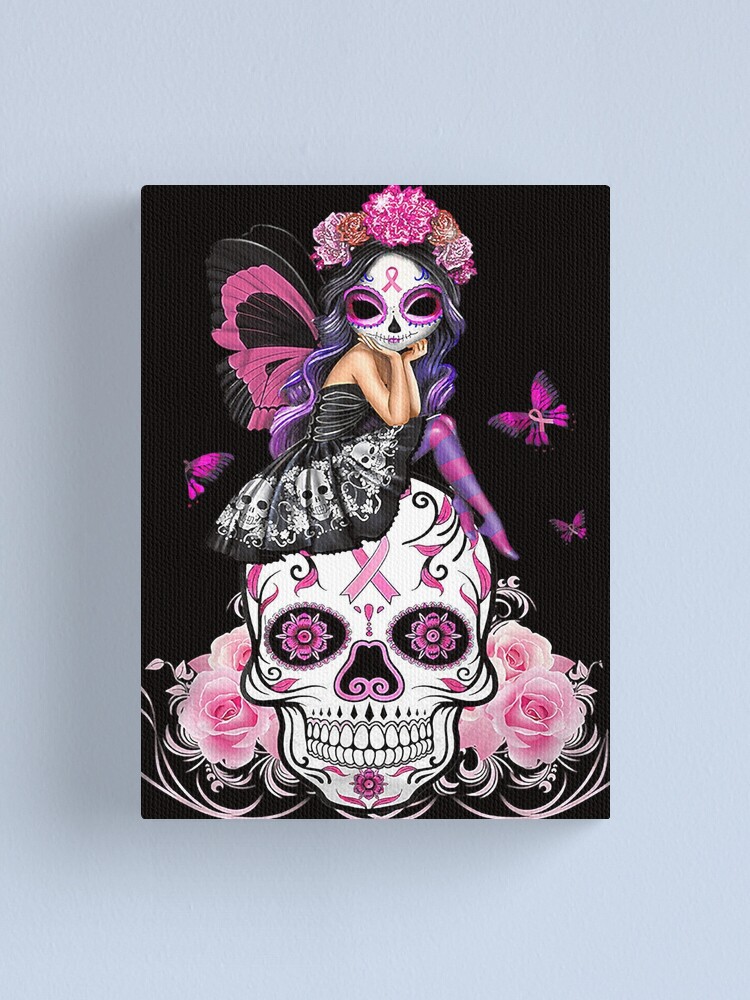 Pink Sugar Turban Skull Breast Cancer Awareness Gifts T-Shirt Pink Sugar Turban Skull Breast Cancer Awareness Gifts T-Shirt