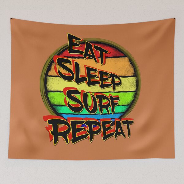 Item preview, Eat Sleep Surf Repeat  designed and sold by ronnieyoung.