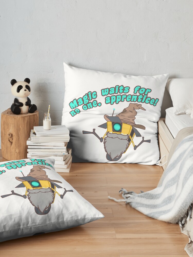 Alternate view of Magic waits for no one, apprenctice Floor Pillow