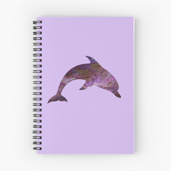 Item preview, Pink Purple and Green Psychedelic Dolphin designed and sold by SeaChangeDesign.