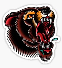 Traditional Mighty Bear Sticker