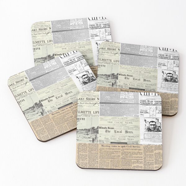 Item preview, Copy of Vintage Newspapers Black & White Montage #2 designed and sold by Krispsm.