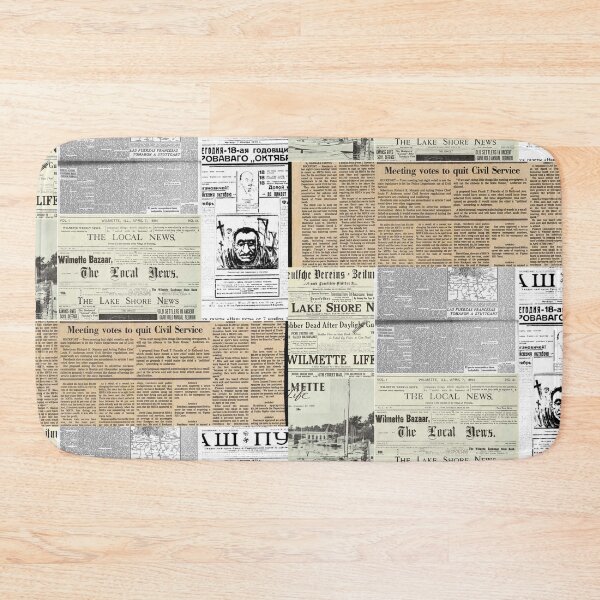 Item preview, Copy of Vintage Newspapers Black & White Montage #2 designed and sold by Krispsm.