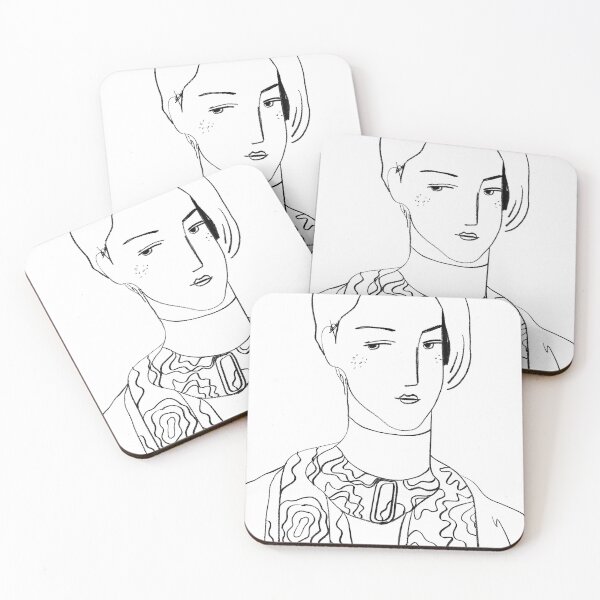 Item preview, Girls series (Brush pen painting) designed and sold by Gaheezy-Studio.