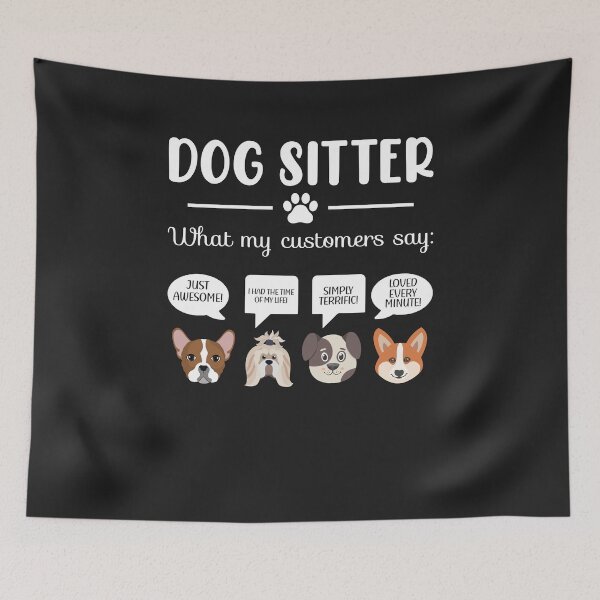 Item preview, Dog Sitter Shirt Dog Sitter Gift Funny Dog Faces Dog-Sitter designed and sold by NAESTOO.