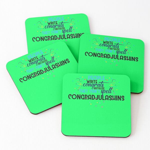 Item preview, People write congrats because they can't spell congradjulashins. designed and sold by Sticker Up.
