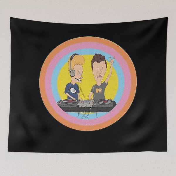 Item preview, Play music beavis and butthead color circle design designed and sold by RheaumeHenry.