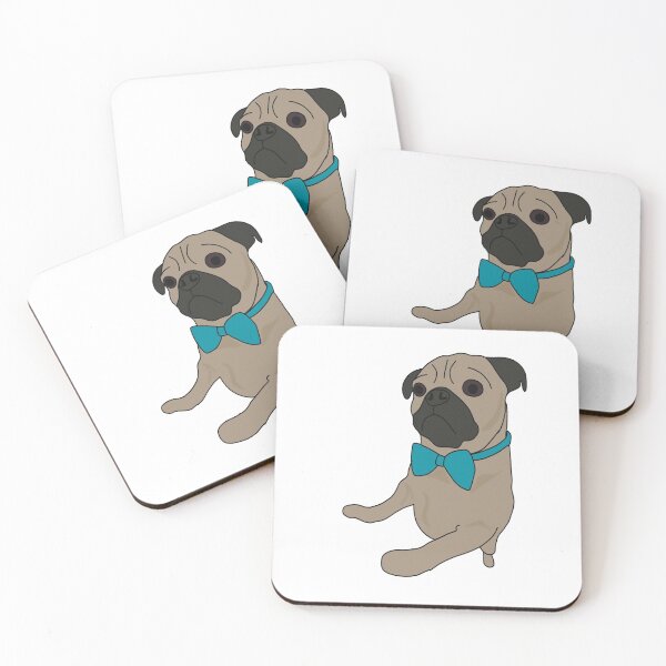 Item preview, Pug in a bow tie  designed and sold by CaitlynnsArt.