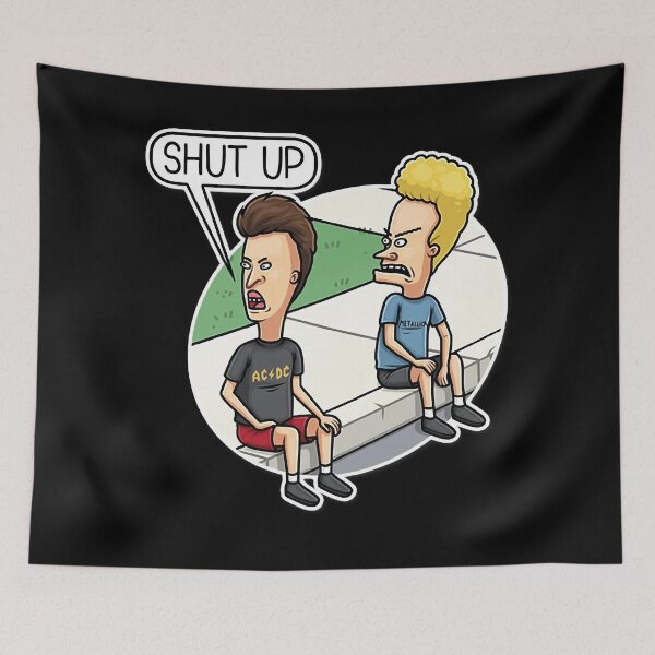 Item preview, Shut up beavis butthead quote cartoon designed and sold by RheaumeHenry.