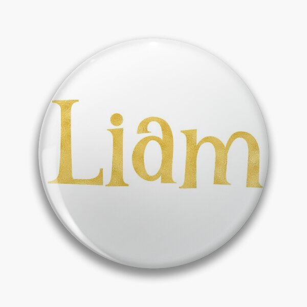 Item preview, Liam Metallic Gold Name designed and sold by Amy Olsen.