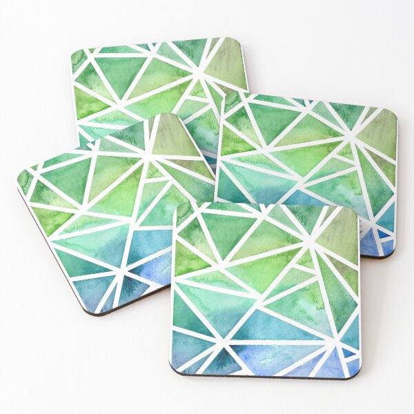 Item preview, Cool Toned  Triangles designed and sold by PurpleImpala.