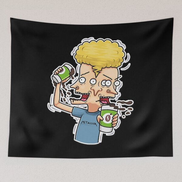 Item preview, beavis drinking a cup of coffee  designed and sold by RheaumeHenry.