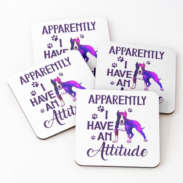 Item preview, Apparently I Have An Attitude Funny Pitbull Lover designed and sold by wowart4u.