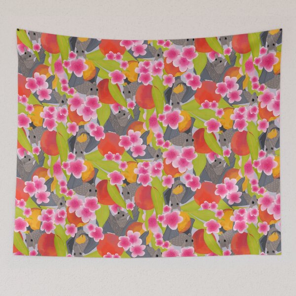 Item preview, Bats in a Peach tree designed and sold by Amy Hadden.