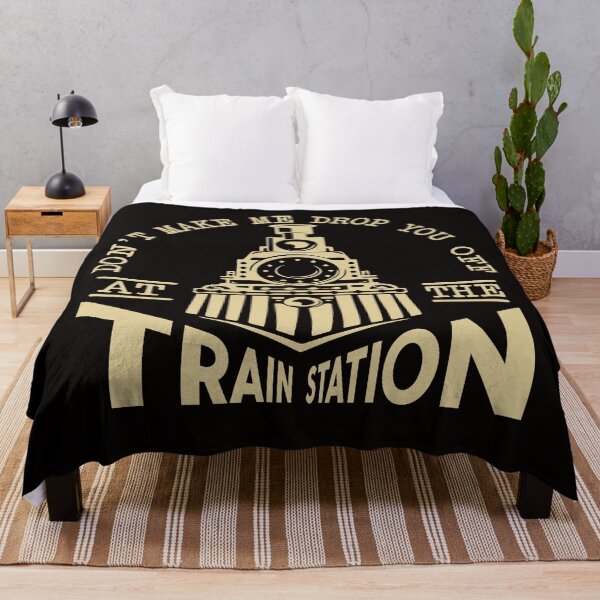 Don't Make Me Drop You Off At The Train Station, Yellowstone Lover Throw Blanket
