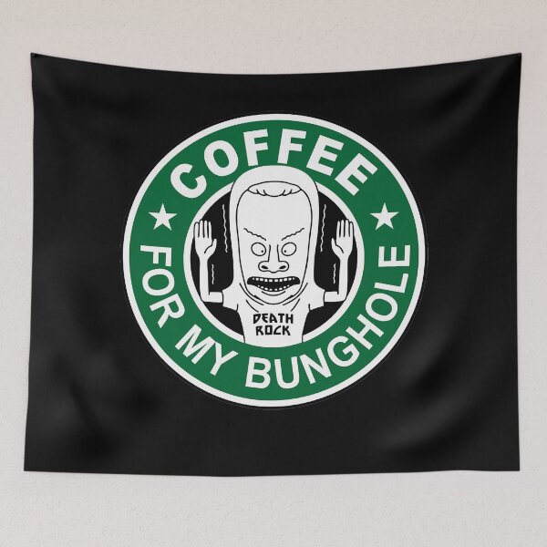 Item preview, Coffee for my bunghile beavis logo designed and sold by RheaumeHenry.
