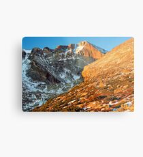 First Light at Longs Peak Metal Print