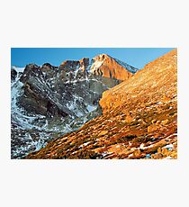 First Light at Longs Peak Photographic Print