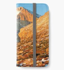 First Light at Longs Peak iPhone Wallet/Case/Skin