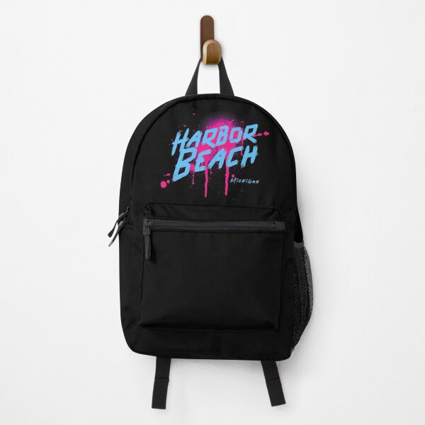 Item preview, Harbor Beach Michigan Graffiti Retro Blue Pink Design designed and sold by Eleven-K.