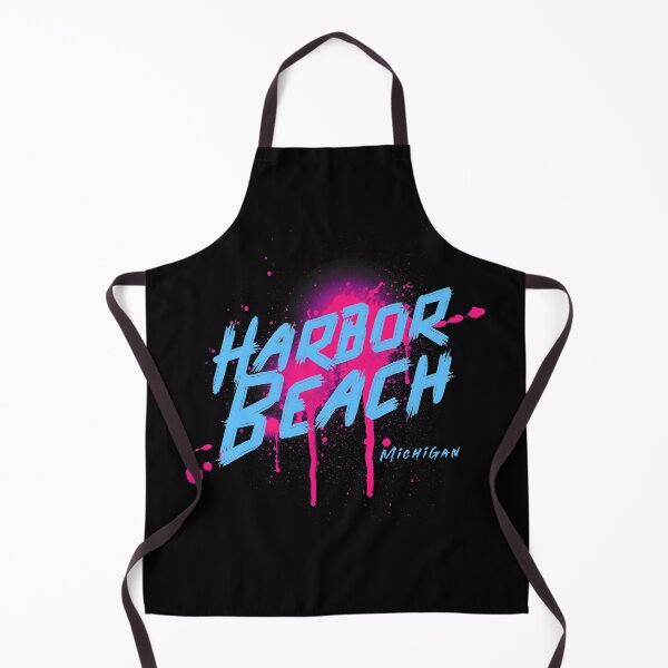 Item preview, Harbor Beach Michigan Graffiti Retro Blue Pink Design designed and sold by Eleven-K.