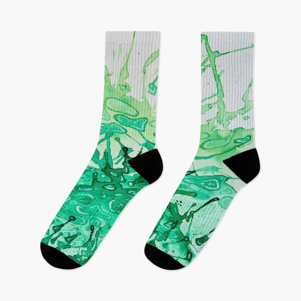 Item preview, Watercolor Green alien splashes  designed and sold by Gainor Andrews.