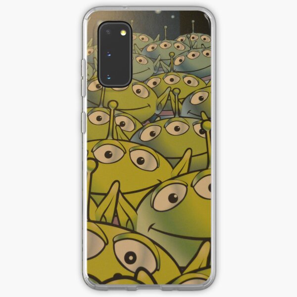 Little Green Men Friendly 3 Eyed Aliens Samsung Galaxy Soft Case