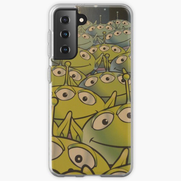 Little Green Men Friendly 3 Eyed Aliens Samsung Galaxy Soft Case