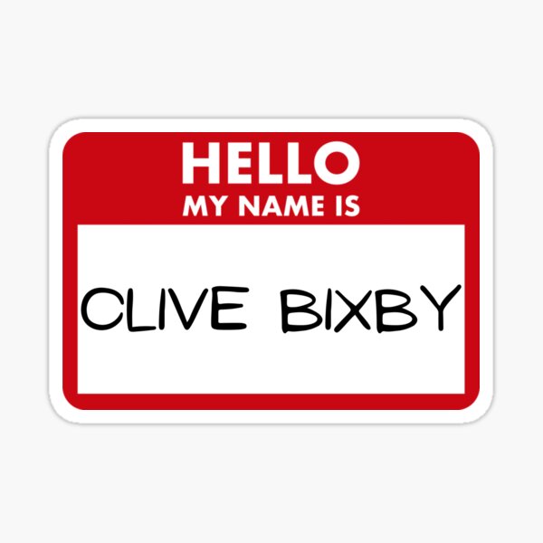 Item preview, Clive bixby designed and sold by MyNamesYeff.