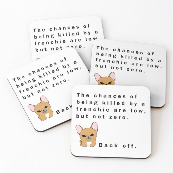 Item preview, Mean Frenchie - Back Off -  Bold Text designed and sold by FrenchiJunction.