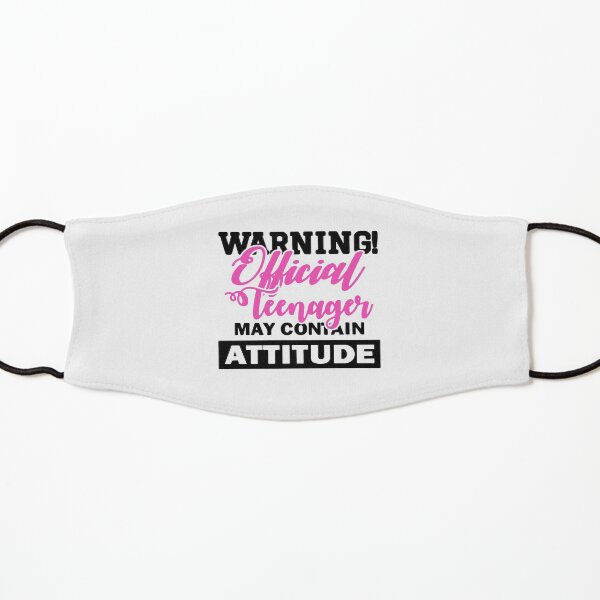 Warning Official Teenager Kids Mask