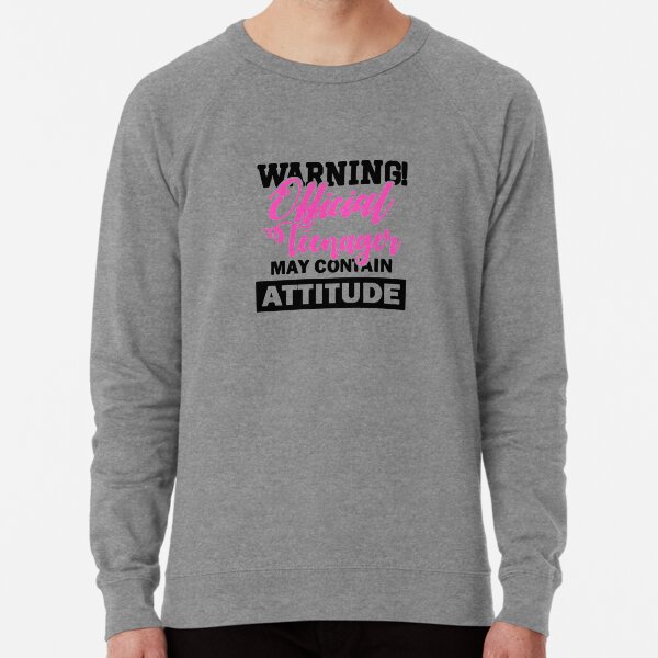 Warning Official Teenager Lightweight Sweatshirt