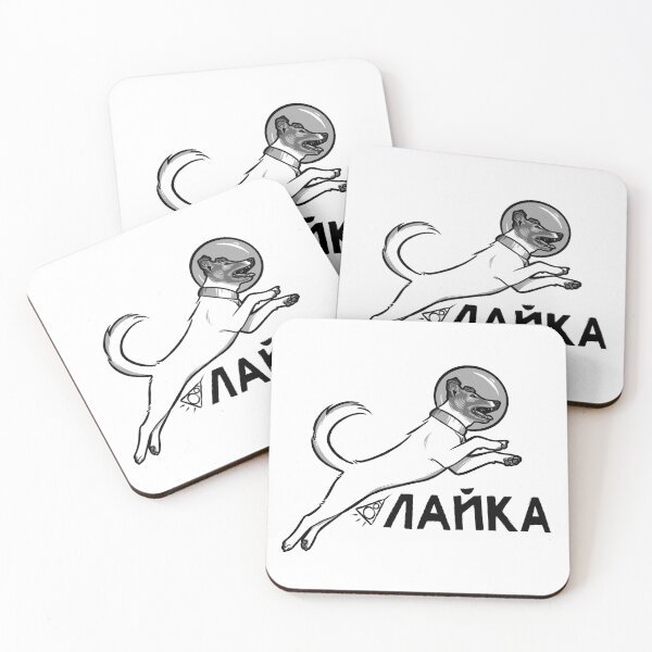 Item preview, Laika, Dog In Space designed and sold by fingerteethart.