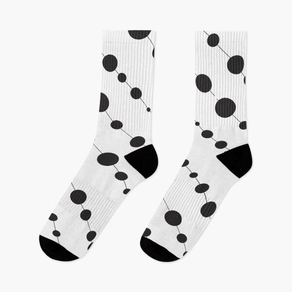 Item preview, Black Circles on a White Background Abstract Art designed and sold by Bruce ALMIGHTY Baker.