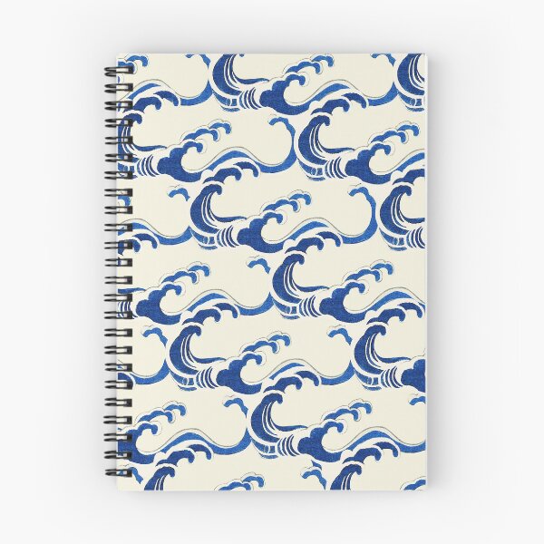 Item preview, Traditional Japanese Wave Pattern Remix Artwork by Watanabe Seitei designed and sold by Peekonet.