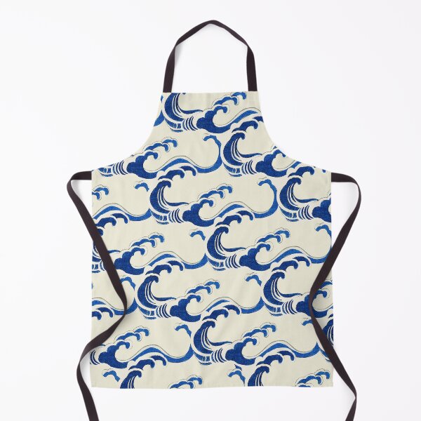 Item preview, Traditional Japanese Wave Pattern Remix Artwork by Watanabe Seitei designed and sold by Peekonet.