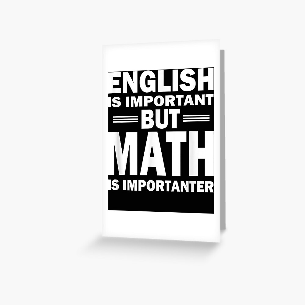"Funny Math Science Nerd Teacher Gift Idea Birthday" Greeting Card for