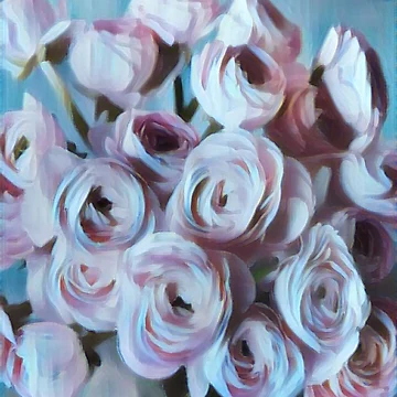 Artwork thumbnail, Pink Roses by tinypawprints