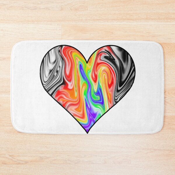 Item preview, LGBTQ Ally Abstract Pride Flag Heart designed and sold by Zeons-Art.