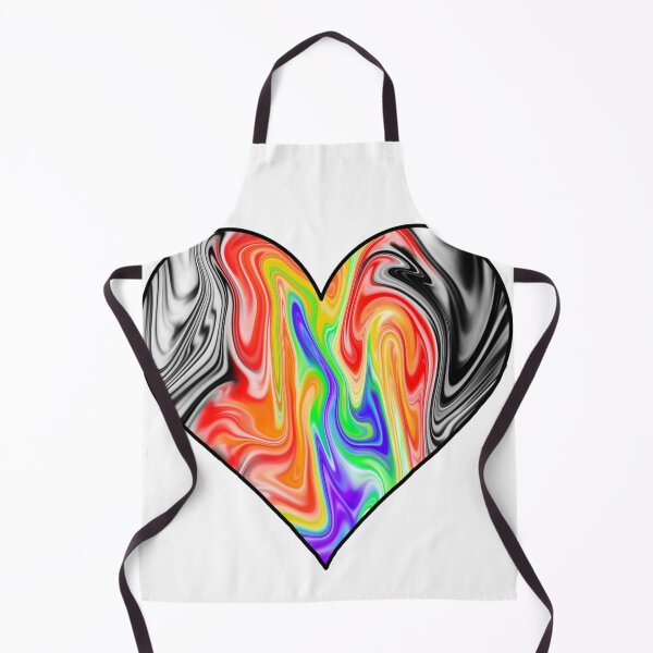 Item preview, LGBTQ Ally Abstract Pride Flag Heart designed and sold by Zeons-Art.
