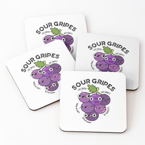 Item preview, Sour Gripes Funny Grape Puns  designed and sold by punnybone.