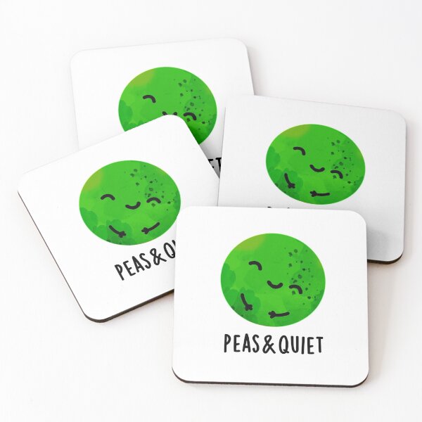 Item preview, Peas And Quiet Funny Veggie Puns  designed and sold by punnybone.