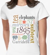 TJLC words Women's Fitted T-Shirt