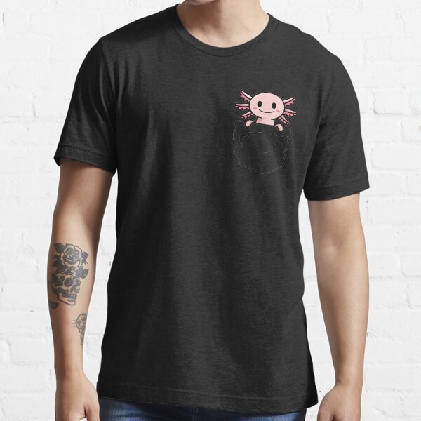 Vista previa del artículo con la obra «axolotl en el bolsillo», diseñado y vendido por Ashi17.