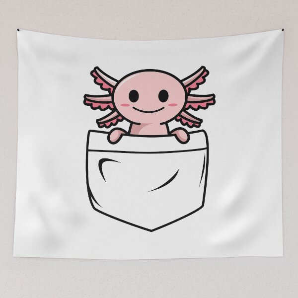Item preview, axolotl in pocket designed and sold by Ashi17.